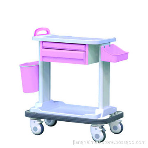 Medical trolley, made of ABS plastic, CE/ISO 9001 and 13485 certified, various colours are available